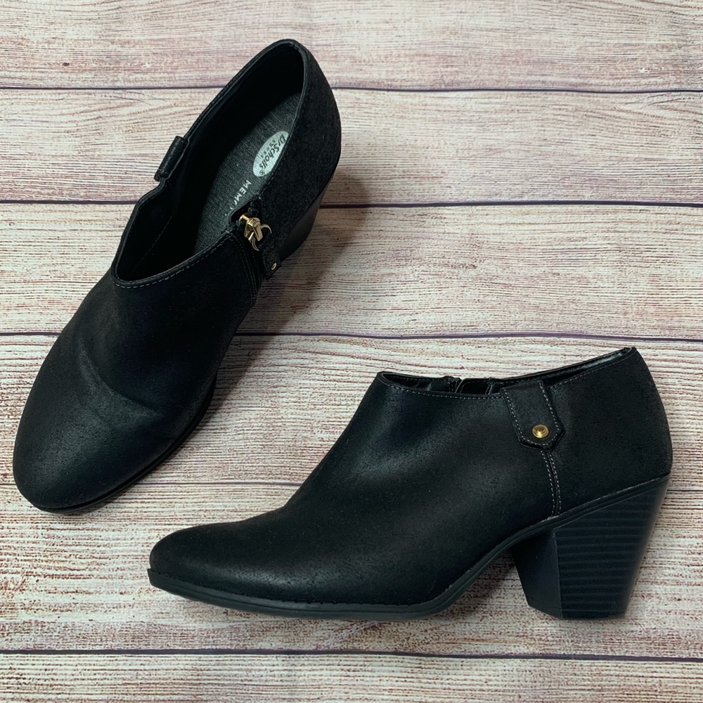 Dr. Scholls Memory Foam Black Saint booties